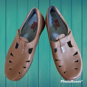 SAS Tan Roamer Mary Janes Size  10.5W EUC Comfort Shoe